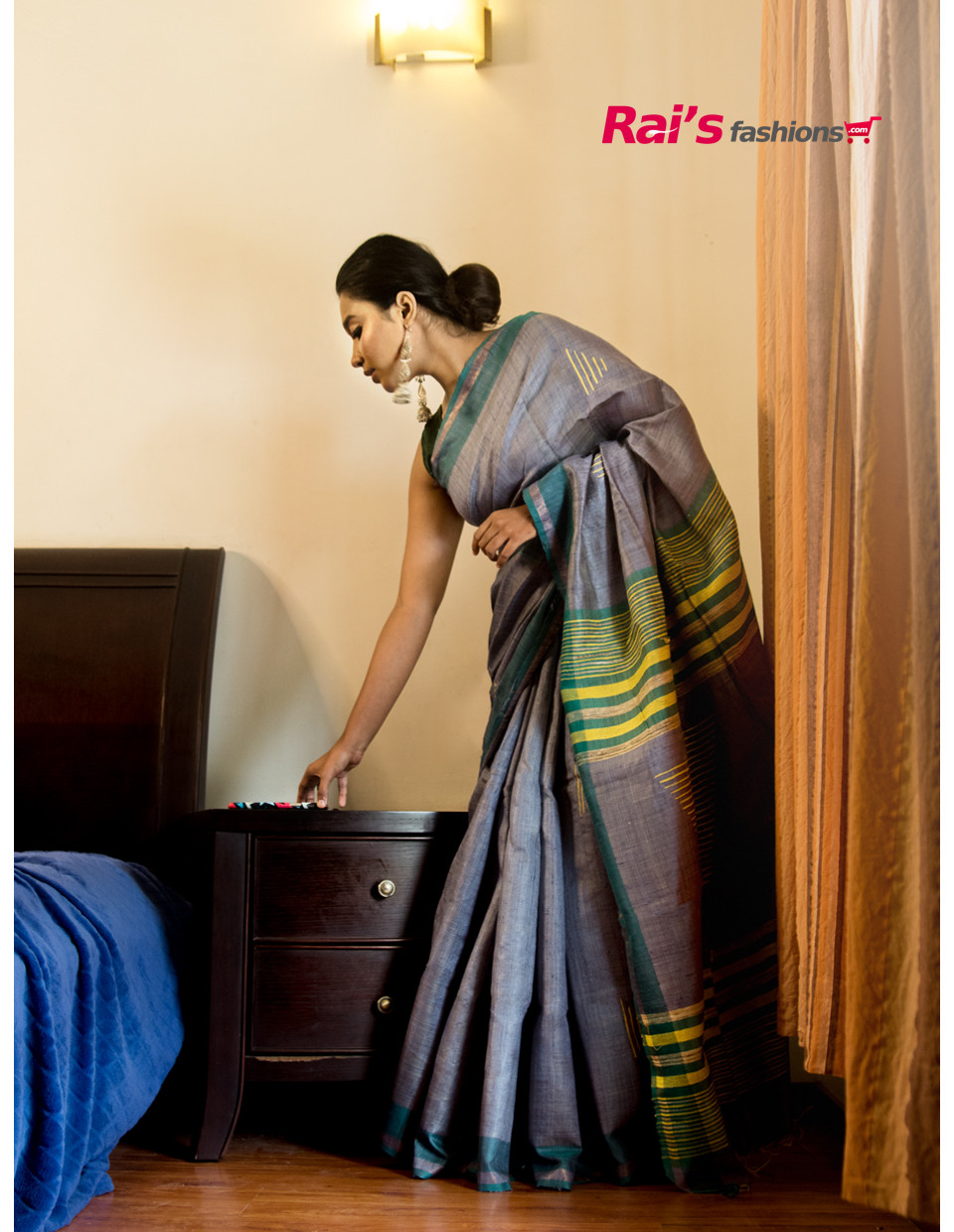 All Over Weaving Butta Work Pure Dupion Silk Saree With Contrast Color Border And Highlighted Multicolor Fine Stripes Design Pallu (RAI209821)